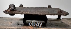 WW2 GERMAN 8CM GrW34 Mortar Bipod Carrying Pad \ Ruckasack metal holder WW2 GERMAN 8CM GrW34 Mortar Bipod Carrying Pad \ Ruckasack metal holder