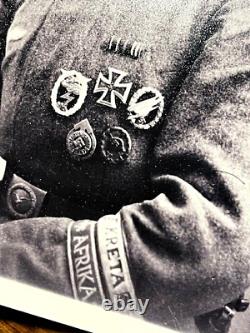 WW2 GERMAN CUFF TITLE KRETA EM, With PHOTOGRAPH
