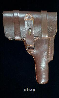 WW2 GERMAN HOLSTER, BROWNING, BROWN, jhg 43, MINT