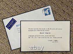WW2 GERMAN NAVY SUPREME COMDR. Of U-BOATS KARL DONITZ MOURNING CARD with ENV. 1981