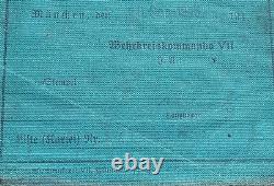 WW2 GERMAN Original WEHRMACHT 1943 DRIVERS LICENSE KRAFTFAHRZEUGSCHEIN RARE