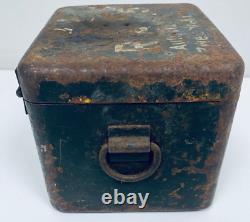 WW2 GERMAN RA 35 METAL TRANSPORT BOX FOR A MORTAR OPTICAL SIGHT WAA 8cm GRW34