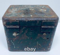 WW2 GERMAN RA 35 METAL TRANSPORT BOX FOR A MORTAR OPTICAL SIGHT WAA 8cm GRW34