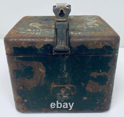 WW2 GERMAN RA 35 METAL TRANSPORT BOX FOR A MORTAR OPTICAL SIGHT WAA 8cm GRW34