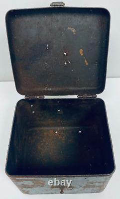 WW2 GERMAN RA 35 METAL TRANSPORT BOX FOR A MORTAR OPTICAL SIGHT WAA 8cm GRW34