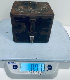 WW2 GERMAN RA 35 METAL TRANSPORT BOX FOR A MORTAR OPTICAL SIGHT WAA 8cm GRW34