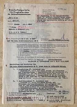 WW2 GERMAN REICHSMARSHALL / REICHSMINISTER of AVIATION PROCUREMENT DOCUMENT 1941