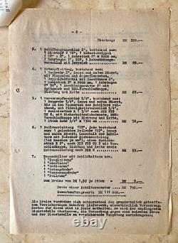 WW2 GERMAN REICHSMARSHALL / REICHSMINISTER of AVIATION PROCUREMENT DOCUMENT 1941