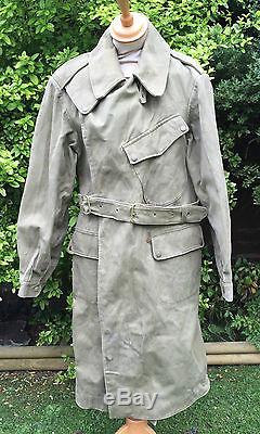 Ww2 German Wehrmacht Despatch Riders Coat, Berlin Maker, Prym Studs Etc Original