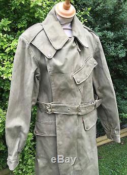 Ww2 German Wehrmacht Despatch Riders Coat, Berlin Maker, Prym Studs Etc Original