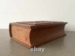 WW2 German 1942 Kiew POW Soldier Oak Box Cigarette Case Handmade Trench Art