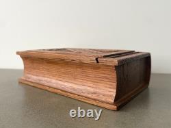 WW2 German 1942 Kiew POW Soldier Oak Box Cigarette Case Handmade Trench Art
