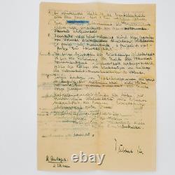 WW2 German 1943 Colmar-Sélestat Field Order, Gren. Ers. Rgt 78 signed with notes