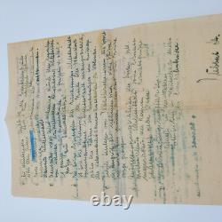 WW2 German 1943 Colmar-Sélestat Field Order, Gren. Ers. Rgt 78 signed with notes