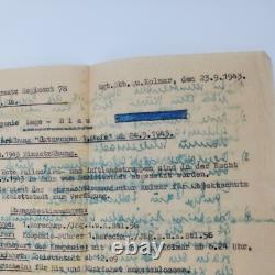 WW2 German 1943 Colmar-Sélestat Field Order, Gren. Ers. Rgt 78 signed with notes