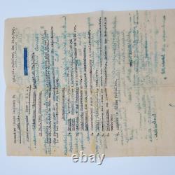 WW2 German 1943 Colmar-Sélestat Field Order, Gren. Ers. Rgt 78 signed with notes