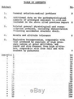 WW2 German AVIATION MEDICINE WAR CRIMES ORIGINAL CIOS intel report XXIX-21