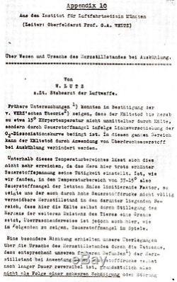 WW2 German AVIATION MEDICINE WAR CRIMES ORIGINAL CIOS intel report XXIX-21