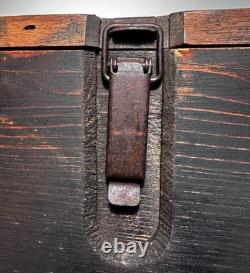 WW2 German Ammo Box Kart. S. F. H. 18 Heeres-Munition 1943 WaA Marked Paper label
