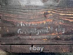 WW2 German Ammo Box Kart. S. F. H. 18 Heeres-Munition 1943 WaA Marked Paper label