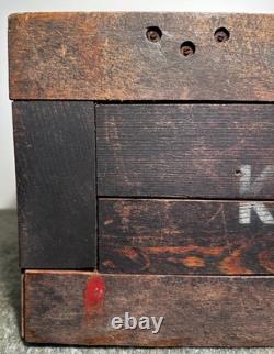 WW2 German Ammo Box Kart. S. F. H. 18 Heeres-Munition 1943 WaA Marked Paper label