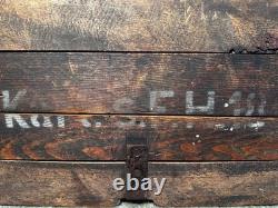 WW2 German Ammo Box Kart. S. F. H. 18 Heeres-Munition 1943 WaA Marked Paper label