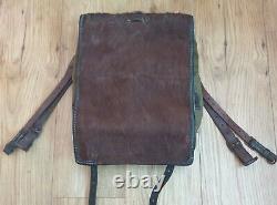 WW2 German Army M. 39 Fur Back-Pack (Tornister) with Original Leather Straps