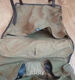 WW2 German Army M. 39 Fur Back-Pack (Tornister) with Original Leather Straps