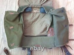 WW2 German Army M. 39 Fur Backpack with Original Leather Straps Found in Normandy