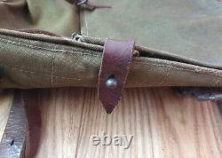 WW2 German Army M. 39 Fur Backpack with Original Leather Straps Found in Normandy