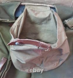 WW2 German Army M. 39 Fur Backpack with Original Leather Straps Found in Normandy