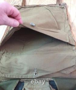 WW2 German Army M. 39 Fur Backpack with Original Leather Straps Found in Normandy