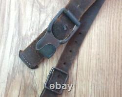 WW2 German Army M. 39 Fur Backpack with Original Leather Straps Found in Normandy