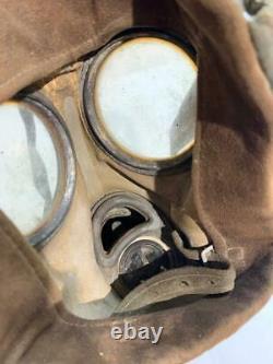 WW2 German Army M30 Canvas Gasmask & Canister WWII Original