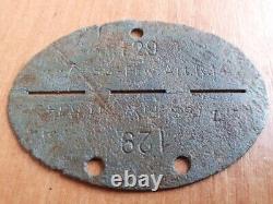 WW2 German Army SS Wermacht ID DOG TAG (7. /SS-Frw. Art. R. 14)