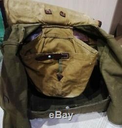 WW2 German Backpack field bag pony fur marked Breslau 1940 Wehrmacht Original