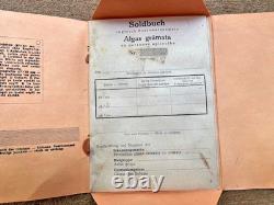 WW2 German Bilingual Soldbuch For Latvian Elite Volunteer. Unissued