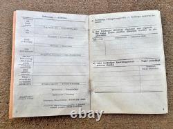 WW2 German Bilingual Soldbuch For Latvian Elite Volunteer. Unissued