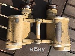 WW2 German Binoculars 6x30 Tan Swarovski Cag Original Equipment Dienstglas