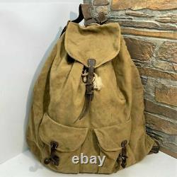 WW2 German Canvas Backpack Wehrmacht Tropical Afrika Corps Rucksack MARKED