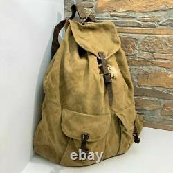 WW2 German Canvas Backpack Wehrmacht Tropical Afrika Corps Rucksack MARKED