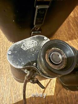 WW2 German Dienstglas 10x50 Leitz Binoculars With Original Case Stamped 1940