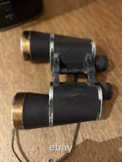 WW2 German Dienstglas 10x50 Leitz Binoculars With Original Case Stamped 1940