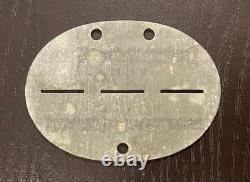 WW2 German ELITE DOG TAG Erg. Komp. Zeesen EXC. ++