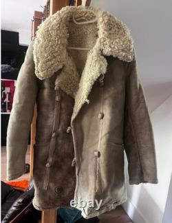 WW2 German Eastern Front winter coat sheepskin original elite uniform wool MG42