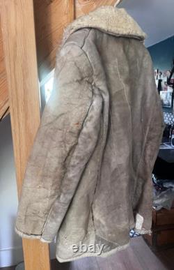 WW2 German Eastern Front winter coat sheepskin original elite uniform wool MG42