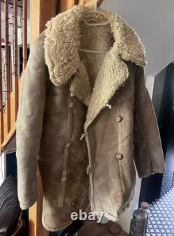 WW2 German Eastern Front winter coat sheepskin original elite uniform wool MG42
