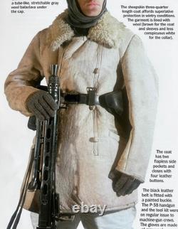 WW2 German Eastern Front winter coat sheepskin original elite uniform wool MG42