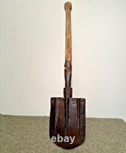 WW2 German Entrenching Tool daq 1941 H Klappspaten Shovel Heer Issue WH