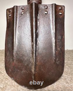 WW2 German Entrenching Tool daq 1941 H Klappspaten Shovel Heer Issue WH